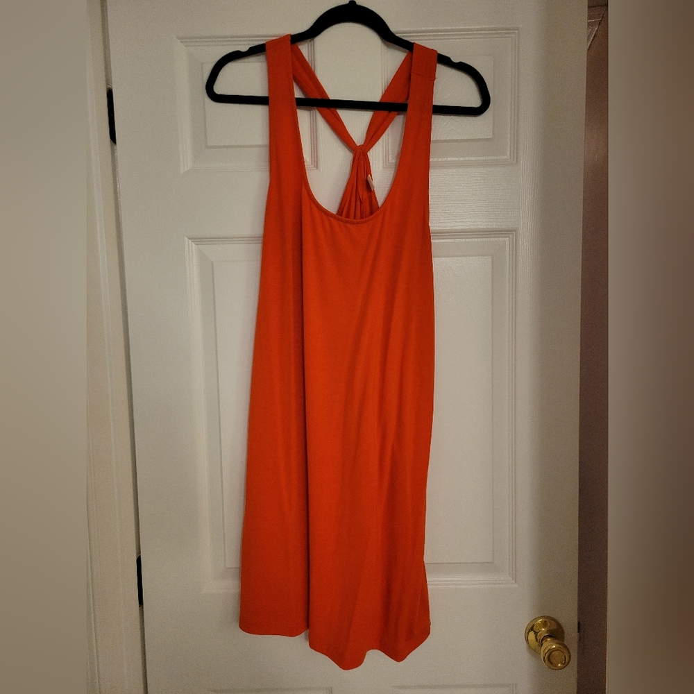 Old Navy crossback knit dress, Size: M, Color: Orange